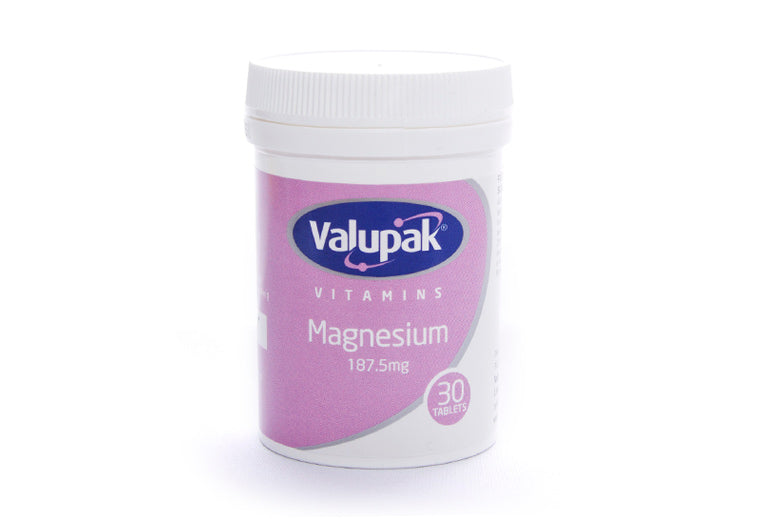 Valupak Magnesium 187.5Mg 30 Tablets
