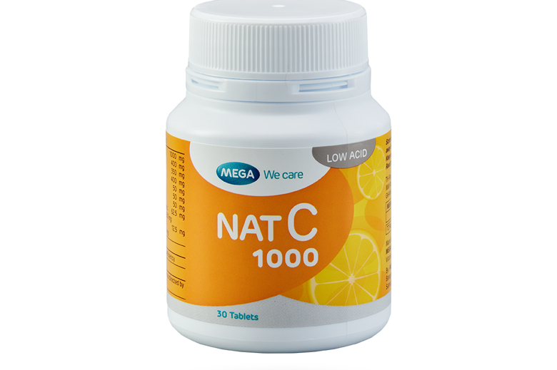 Mega We Care NAT C 1000Mg 30 Tablets