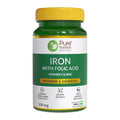 Pure Nutrition Iron + Folic Acid, Vitamin C & Zinc 350Mg 120 Tablets