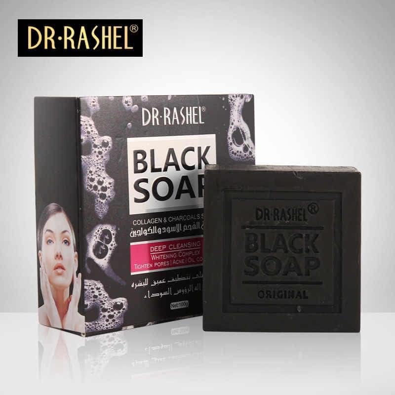 DR.RASHEL Black Soap with Collagen, 100g