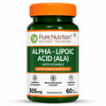 PURE NUTRITION ALPHA -LIPOIC - ACID (ALA) (WITH VITAMIN E) 305MG 60 CAPSULES