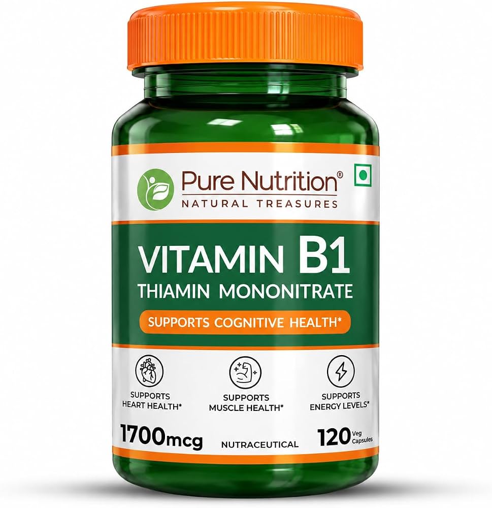 PURE NUTRITION VITAMIN B1 (THIAMIN MONONITRATE) 1700MCG 120 CAPSULES