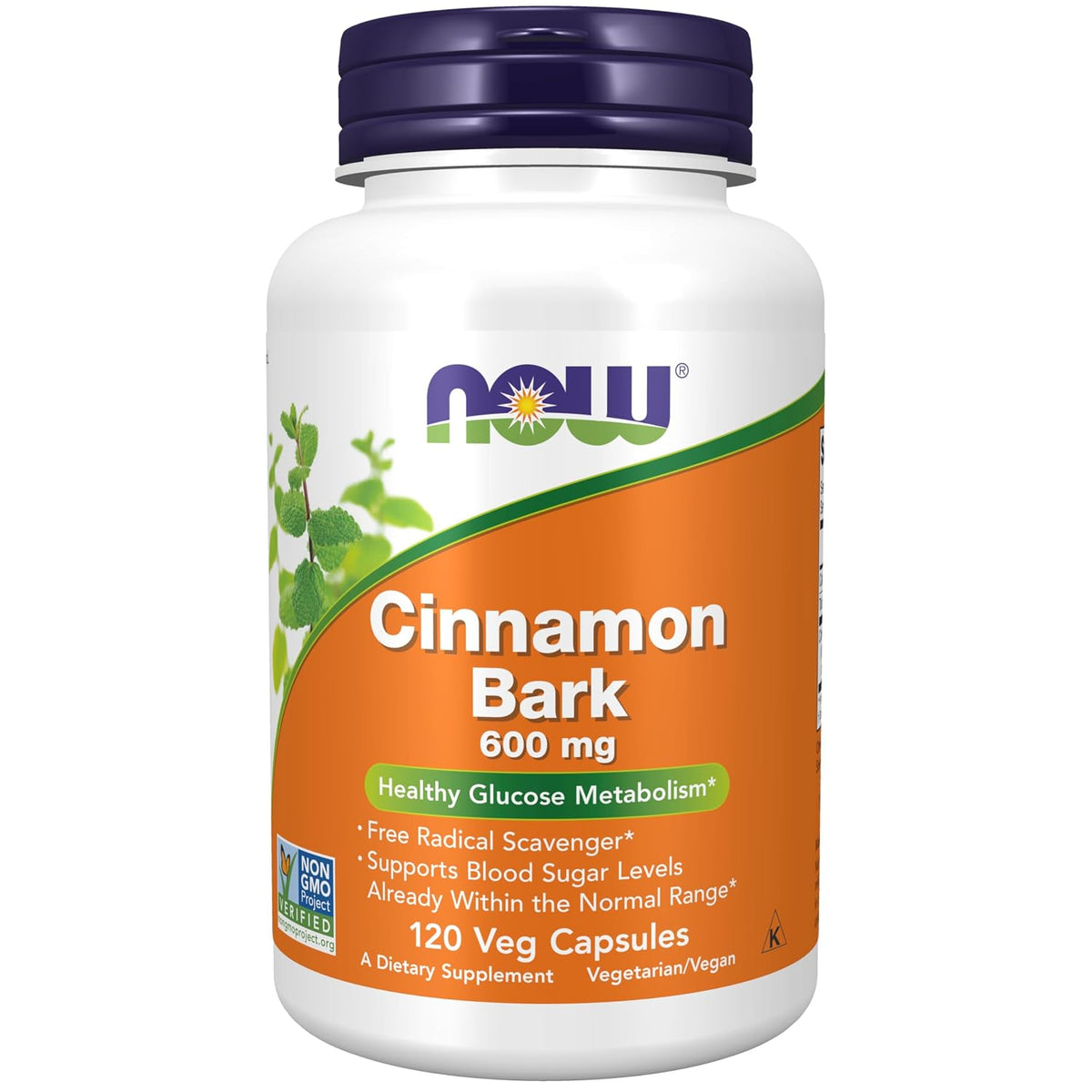 Now Cinnamon Bark 600Mg 120 Capsules