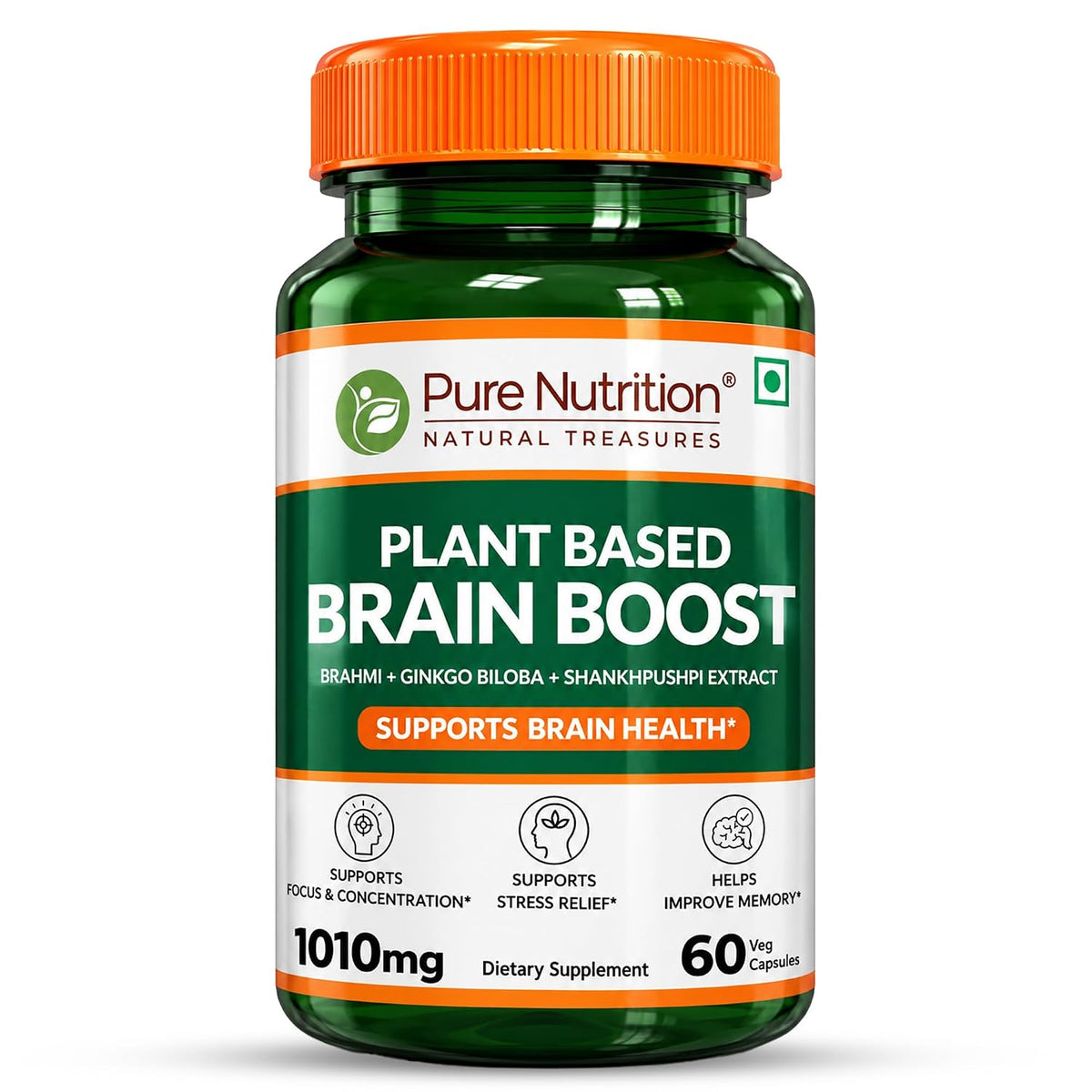 PLANT BASED BRAIN BOOST 1010MG 60 CAPSULES