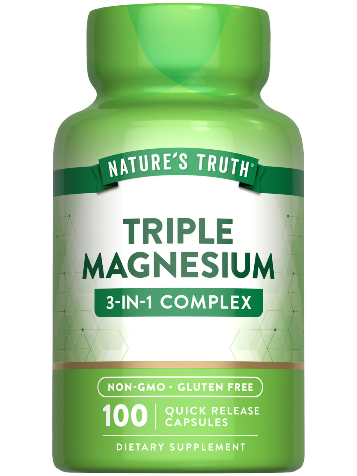 Nature's Truth Triple Magnesium 100 Capsules