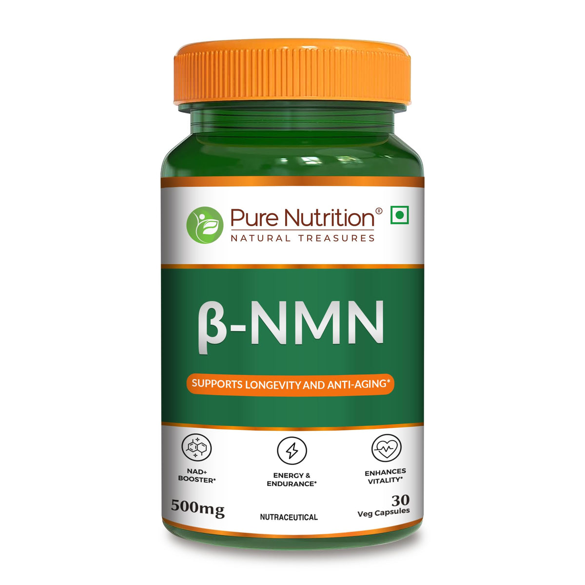 PURE NUTRITION B-NMN 500MG 30 CAPSULES