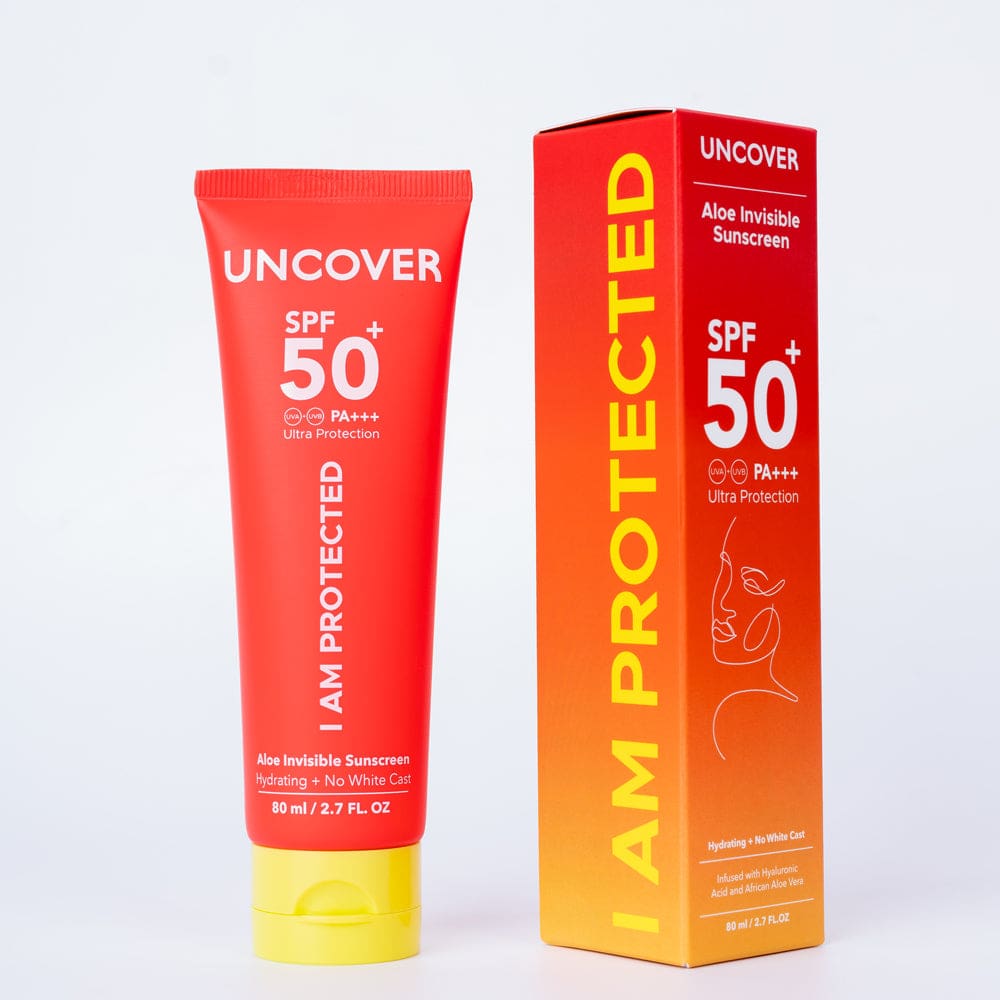 Uncover Aloe Invisible Sunscreen SPF 50+ 80ml