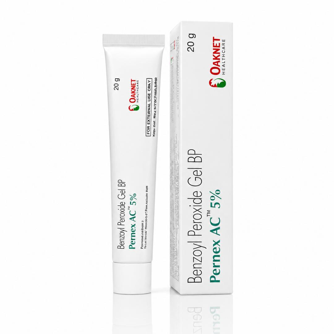OAKNET Pernex AC 5% Benzoyl Peroxide Gel, 20g
