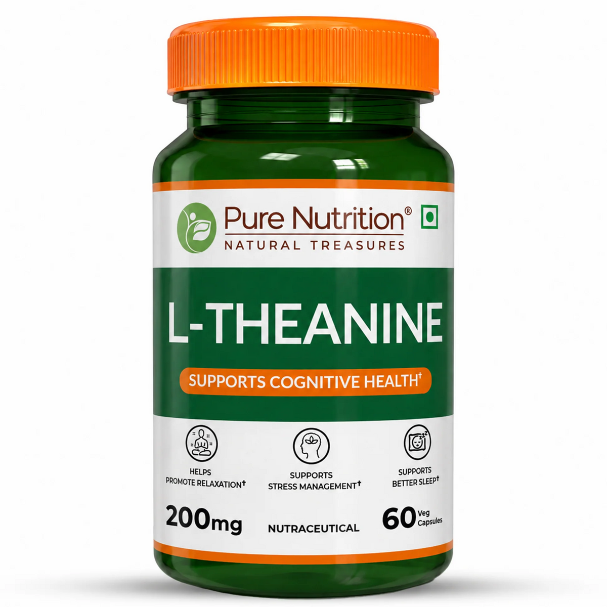 PURE NUTRITION L-THEANINE 200MG 60 CAPSULES