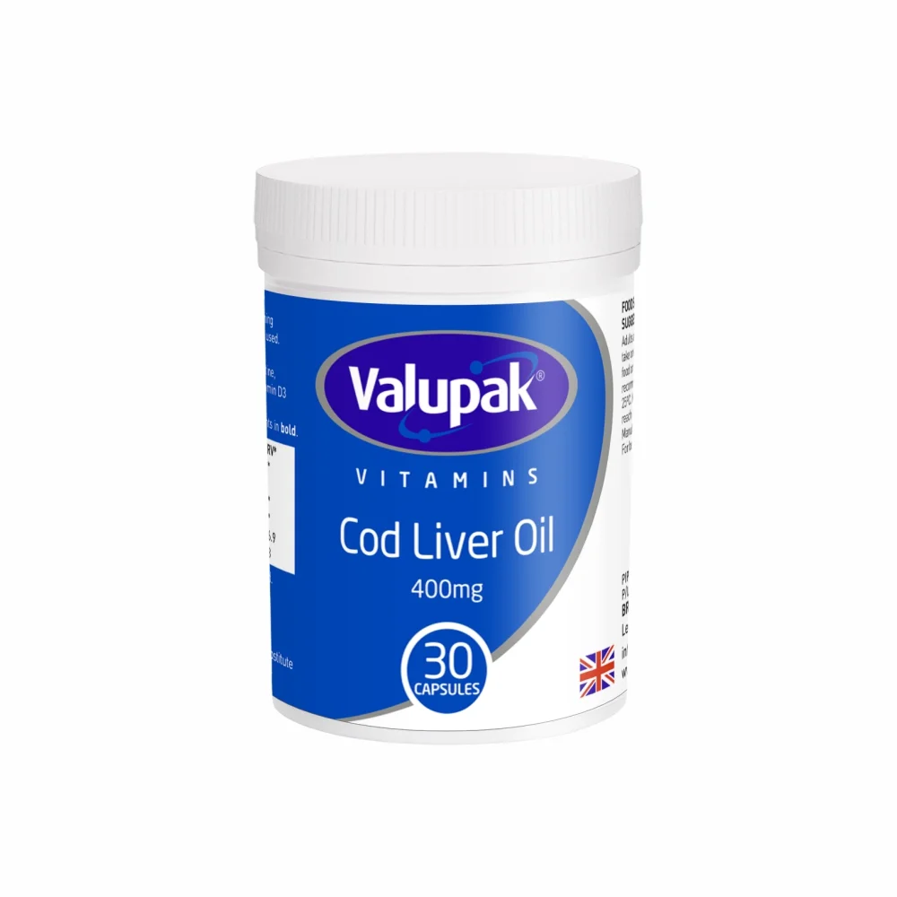 Valupak Cod Liver Oil 400Mg 30 Capsules