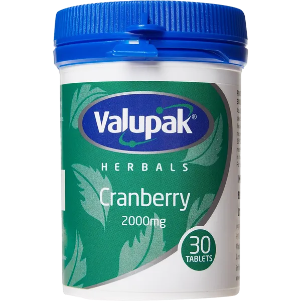 Valupak Cranberry 2000Mg 30 Tablets