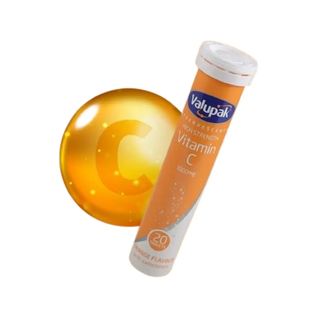 Valupak Vitamin C Effervescent 1000Mg 20 Tablets