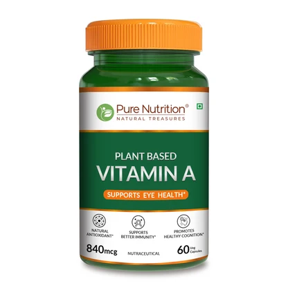 PURE NUTRITION PLANT BASED VITAMIN A 60 CAPSULES