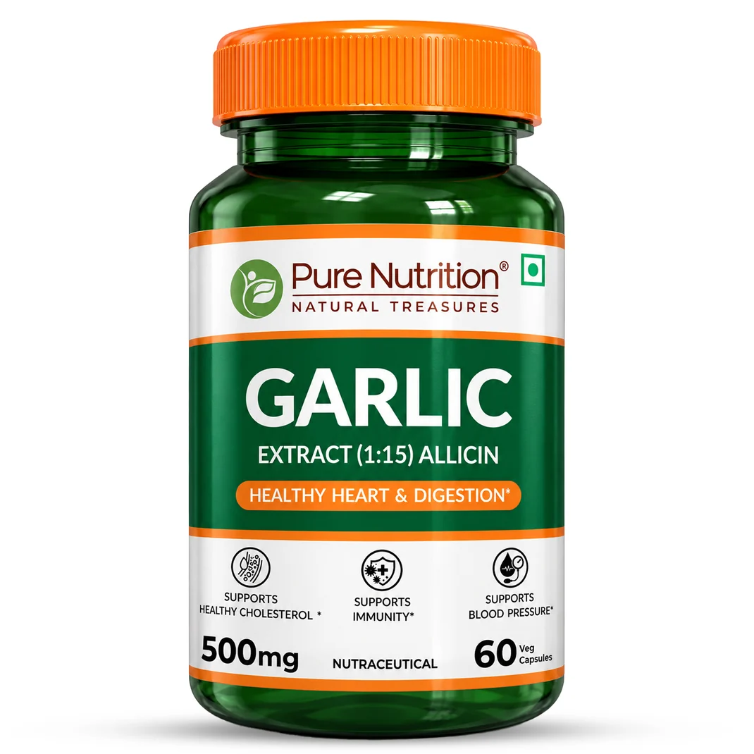 Pure Nutrition Garlic Extract 500Mg 60 Capsules