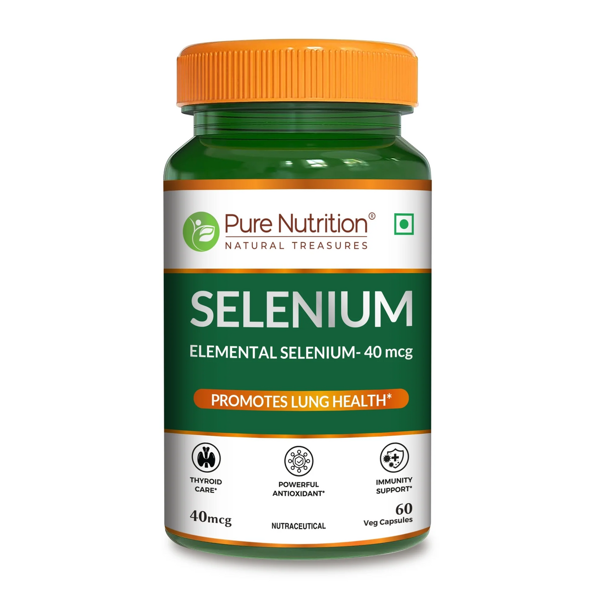 PURE NUTRITION SELENIUM 40MCG 60 CAPSULES