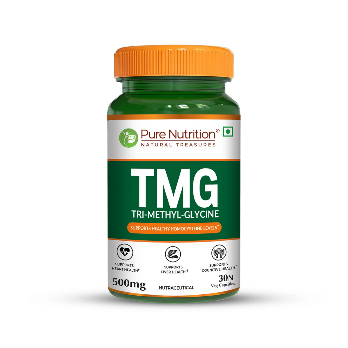 PURE NUTRITION TMG (TRI-METHYL-GLYCINE) 500MG 30 CAPSULES