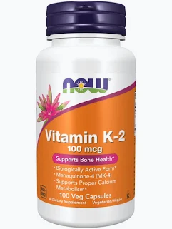 Now Vitamin K2 100Mcg 100 Capsules
