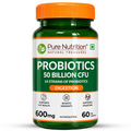 PURE NUTRITION PROBIOTICS 50 BILLION CFU 600MG 60 CAPSULES