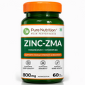 PURE NUTRITION ZINC-ZMA (WITH MAGNESIUM & VITAMIN B6) 800MG 60 TABLETS