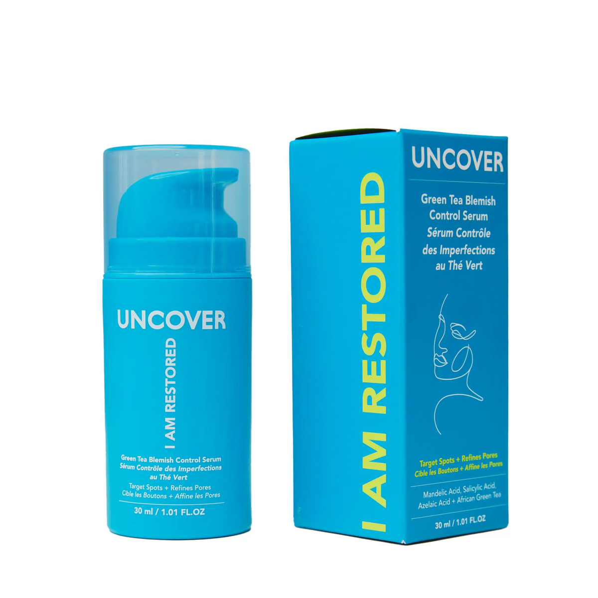 Uncover Green Tea Blemish Control Acne Serum 30ml
