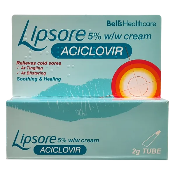 Lipsore ACICLOVIR 5% Cream, 2g