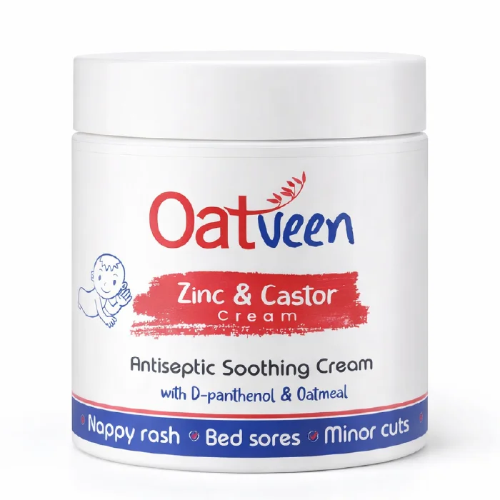 OATVEEN ZINC & CASTOR CREAM 225 GRAMS