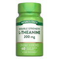 Nature's Truth Double Strength L-Theanine 200mg 60 capsules, centered on white