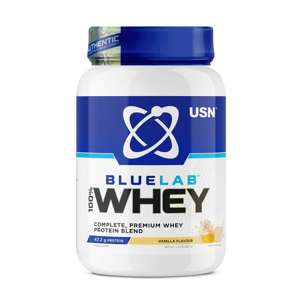 USN Bluelab Whey centred with white margins
