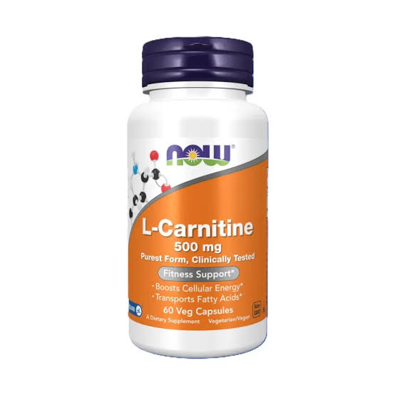 Now L-Carnitine 500Mg 60 Veg Capsules