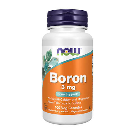 Now Boron 3Mg 100 Capsules