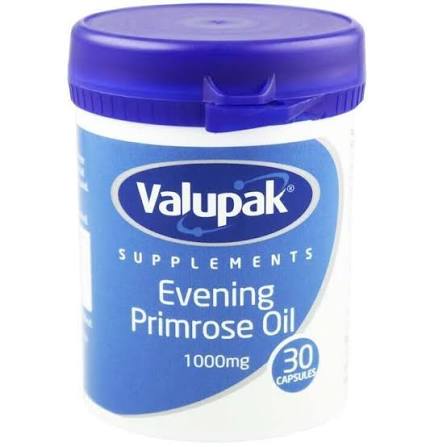 Valupak Evening Primrose 1000Mg 30 Capsules
