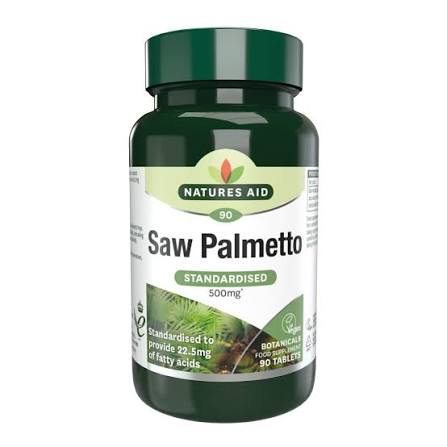 Nature's Aid Saw Palmetto 500mg 90 Tablets
