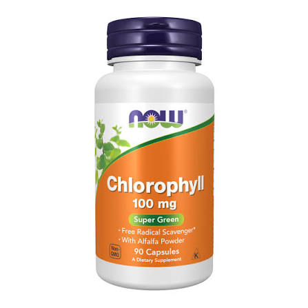 Now Chlorophyll 100Mg 90 Capsules