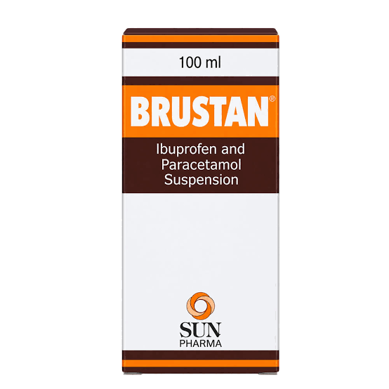 BRUSTAN Ibuprofen Paracetamol Suspension, 100ml