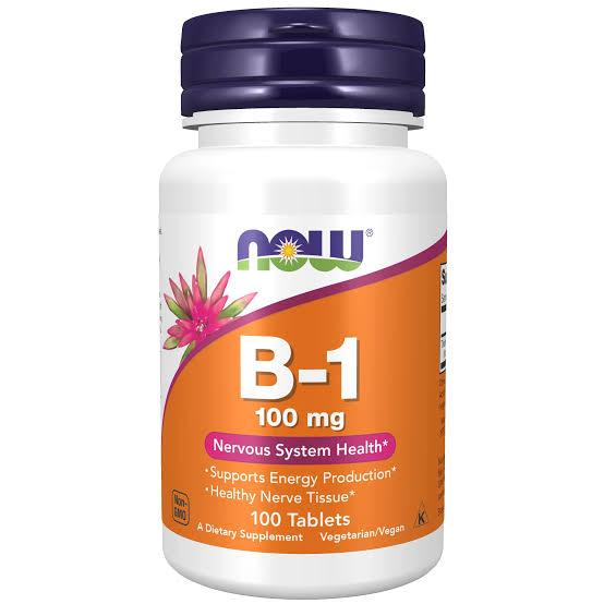 Now Vitamin B1 100Mg 100 Tablets