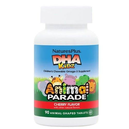 NaturesPlus Animal Parade Cherry DHA 90 Tablets