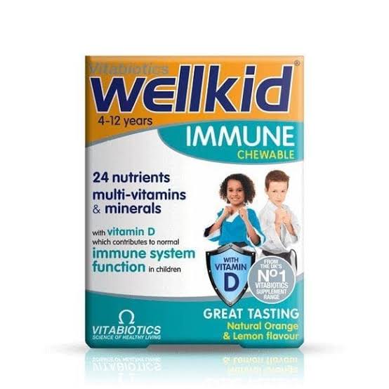 Vitabiotics Wellkid Immune Chewables, 30's