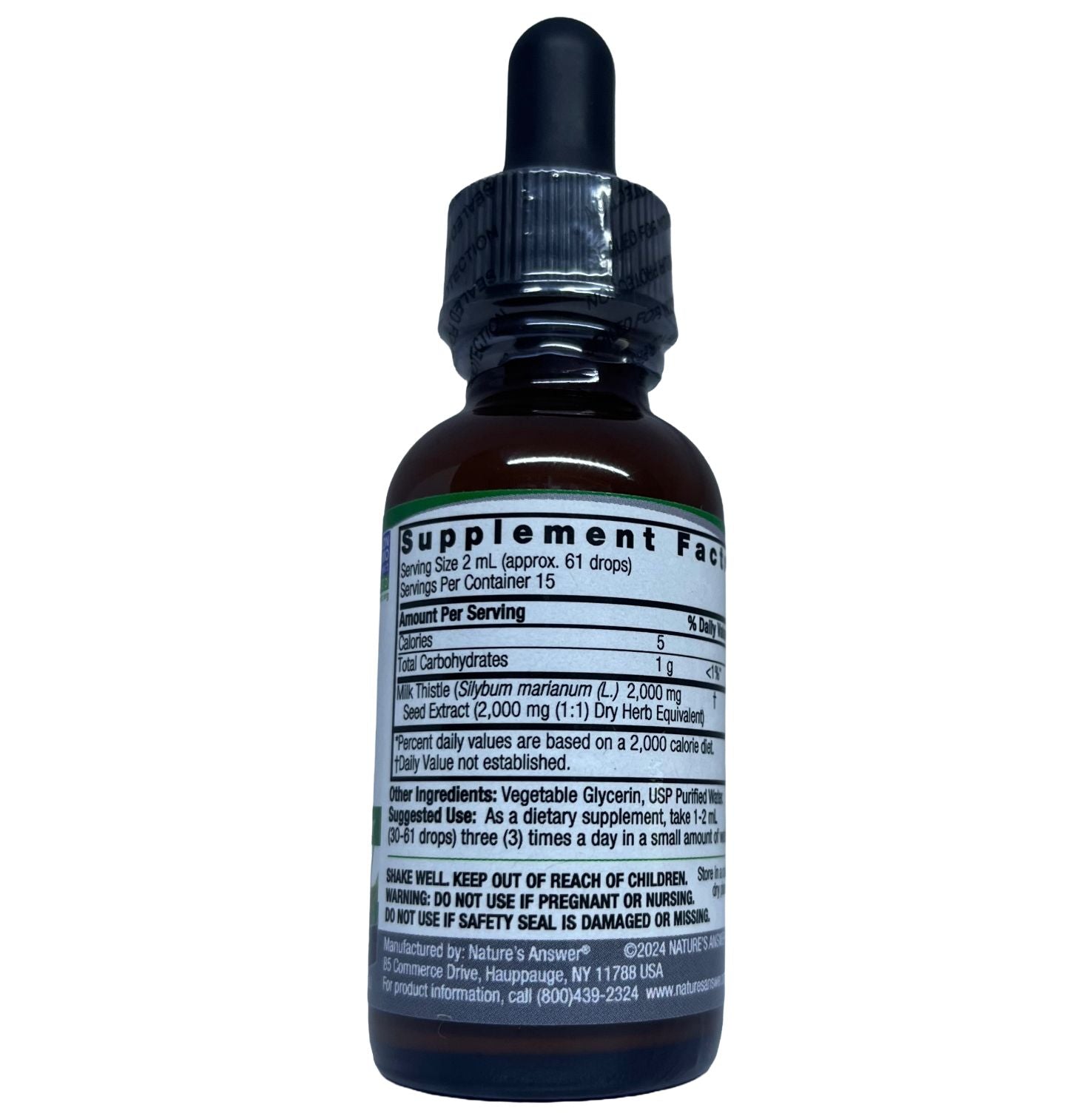 Milk Thistle Seed fluid extract 30mls