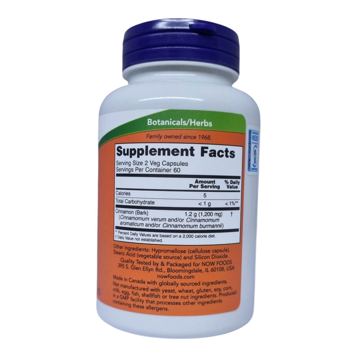 Cinnamon Bark 120 capsules