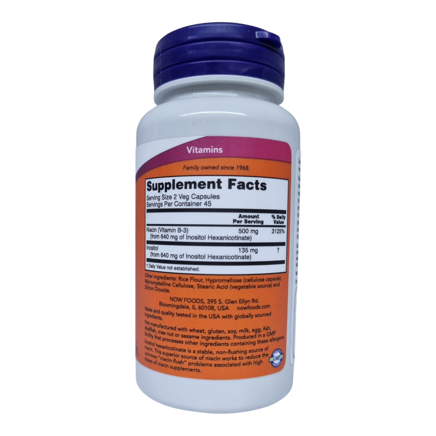 Flush-free Niacin 250mg 90 capsules