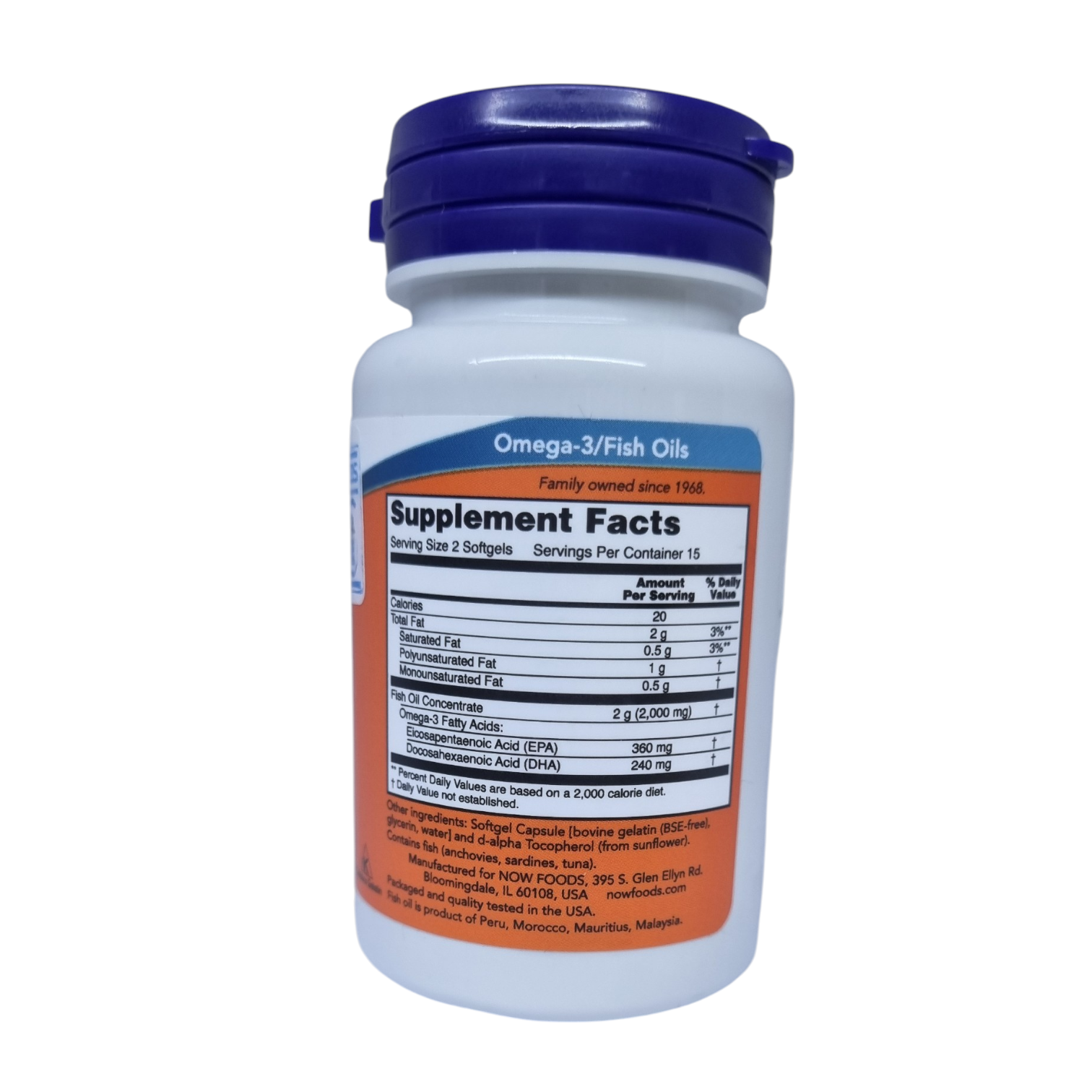 Omega-3 Fish Oil 30 softgels