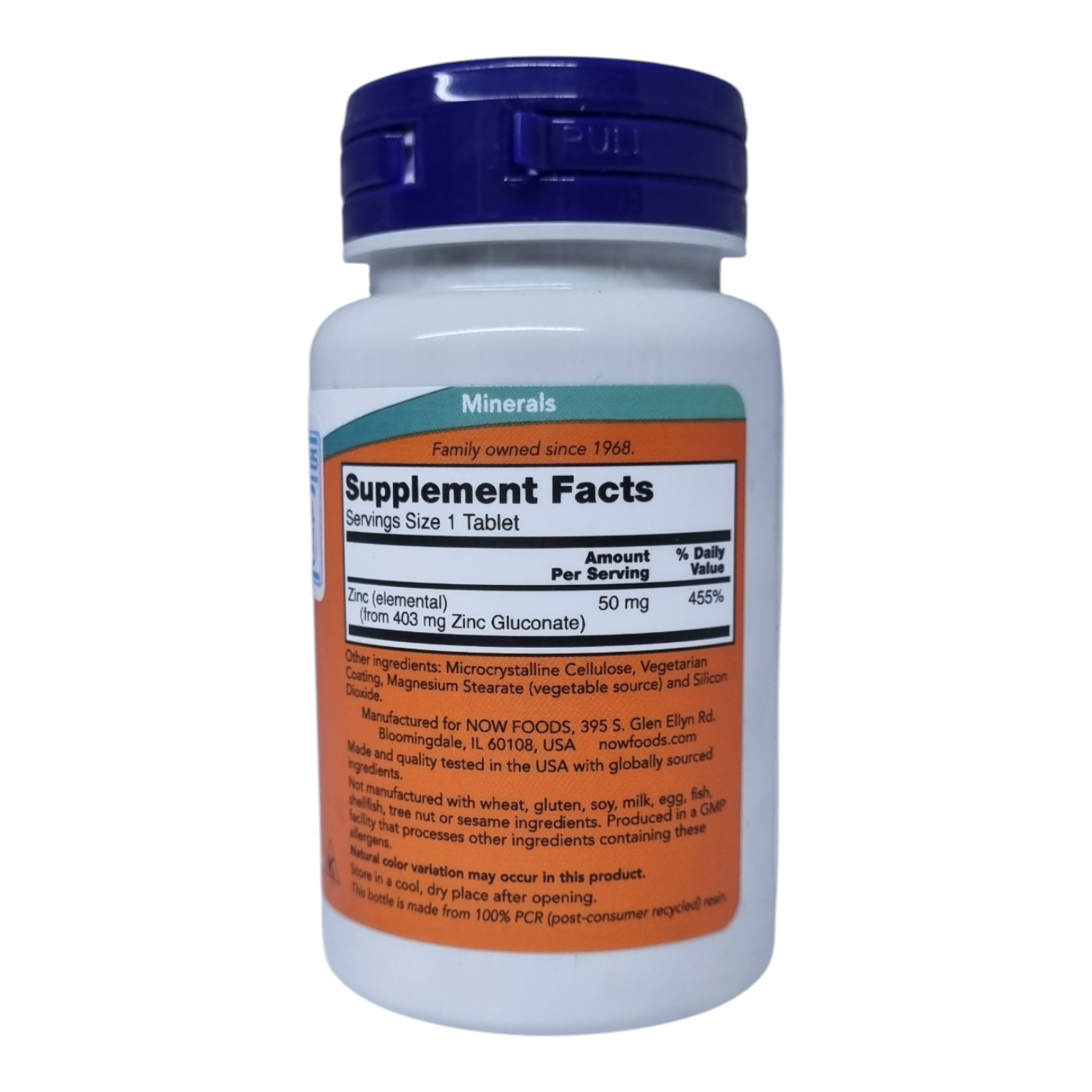Zinc 50mg 100 tablets