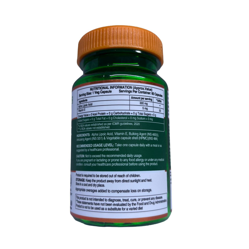 Alpha lipoic Acid 60 capsules