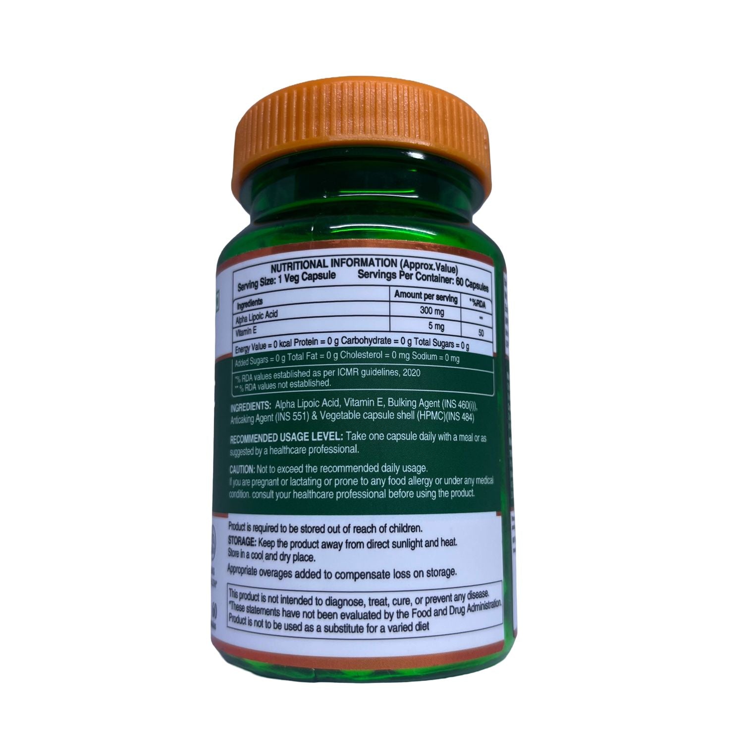 Alpha lipoic Acid 60 capsules