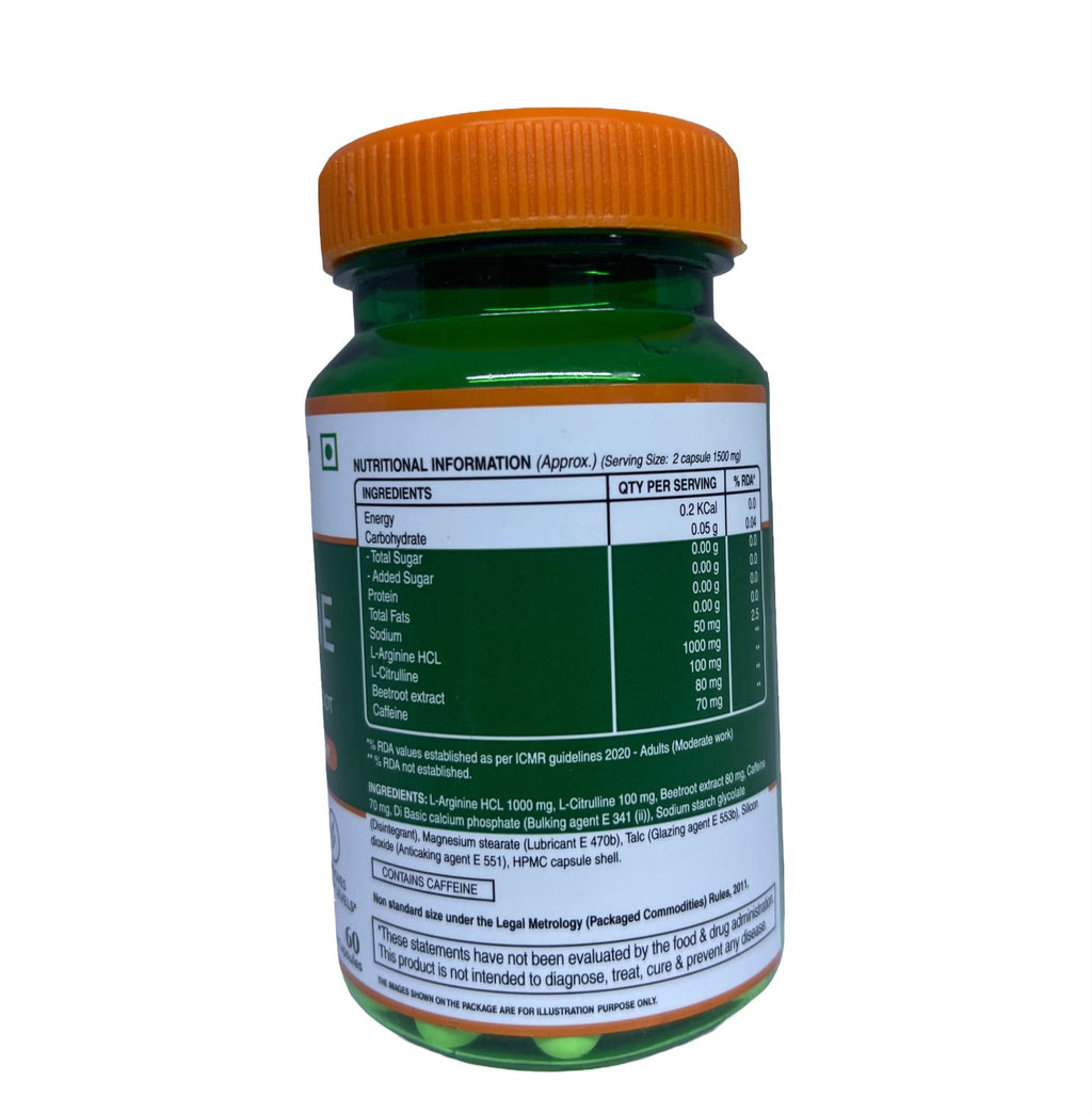 L-Arginine 60 capsules