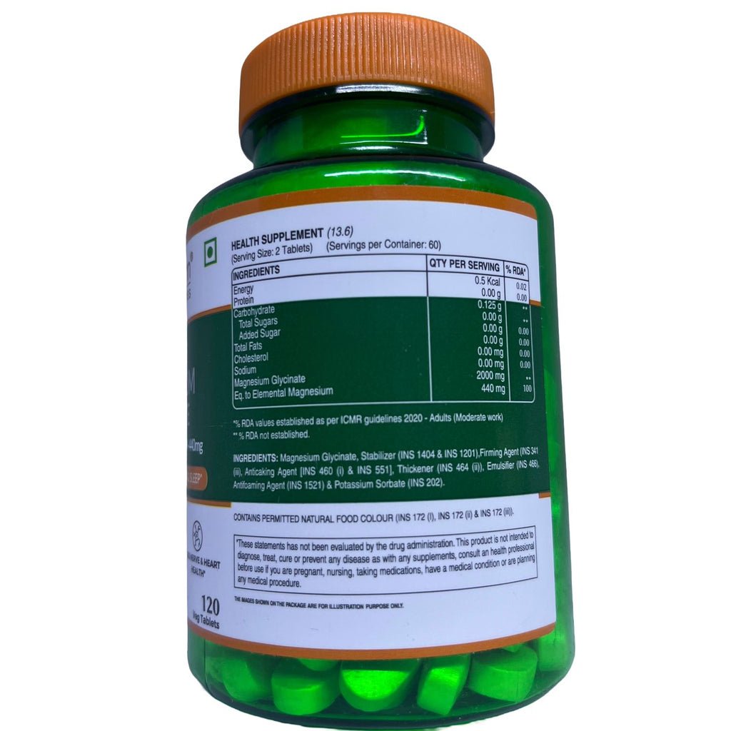 Chelated Magnessium Glycinate 120 tablets