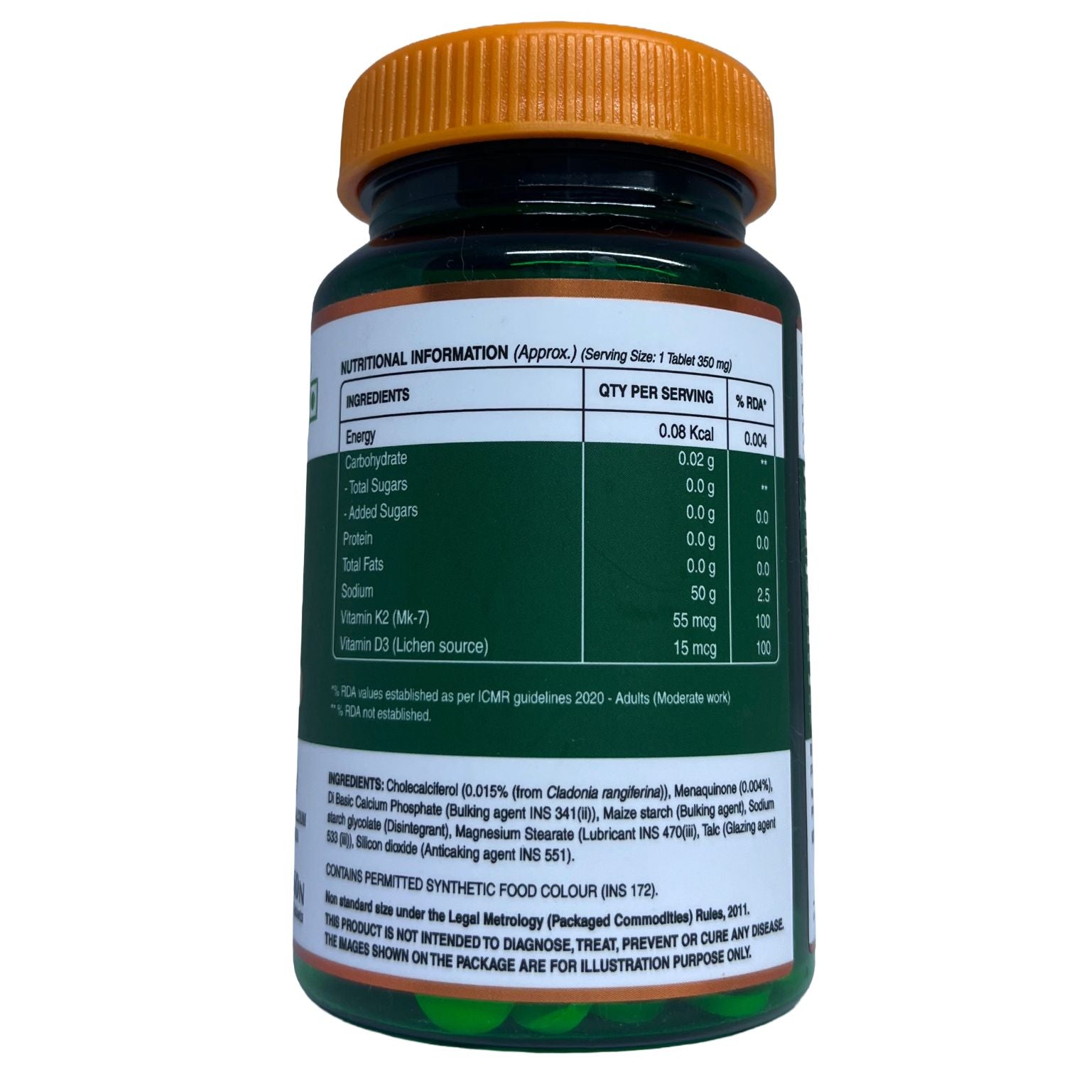 Vitamin D3+K2 60 tablets