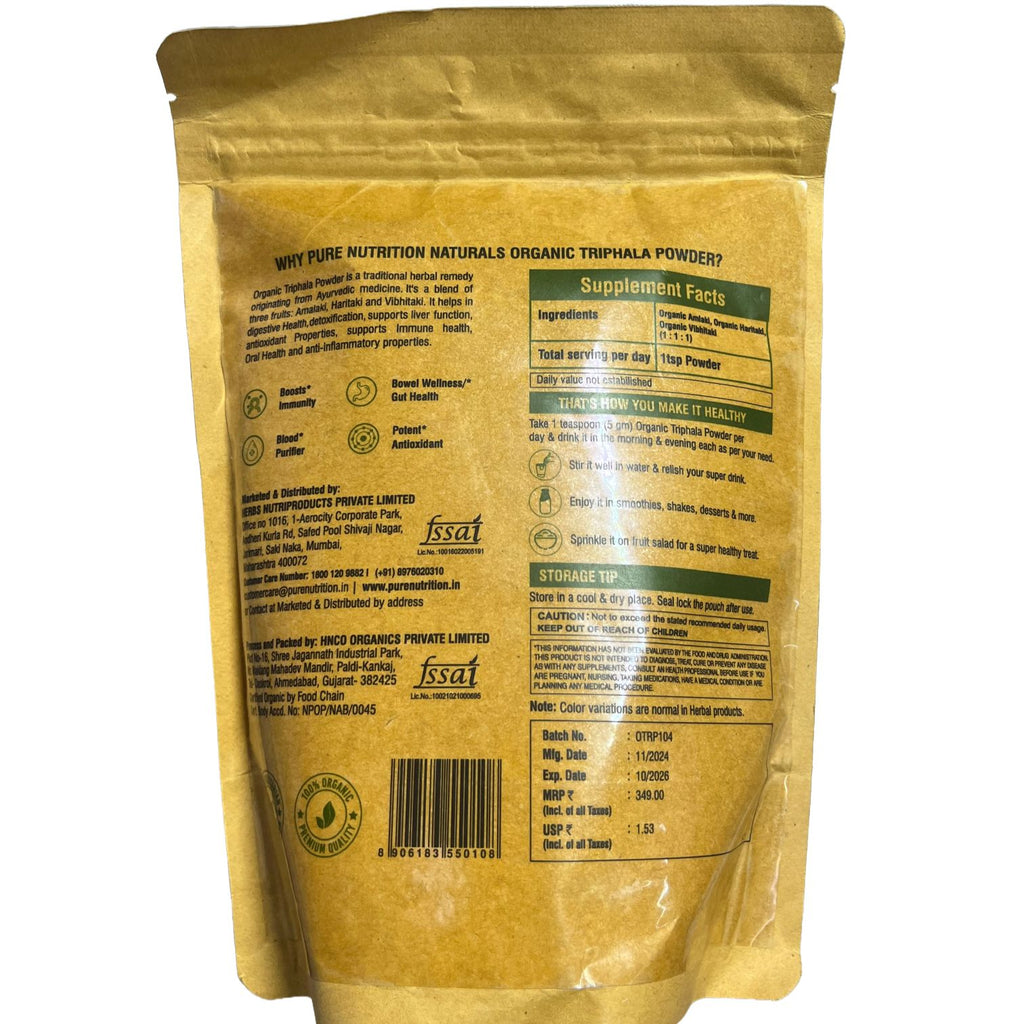 Organic Triphala Powder