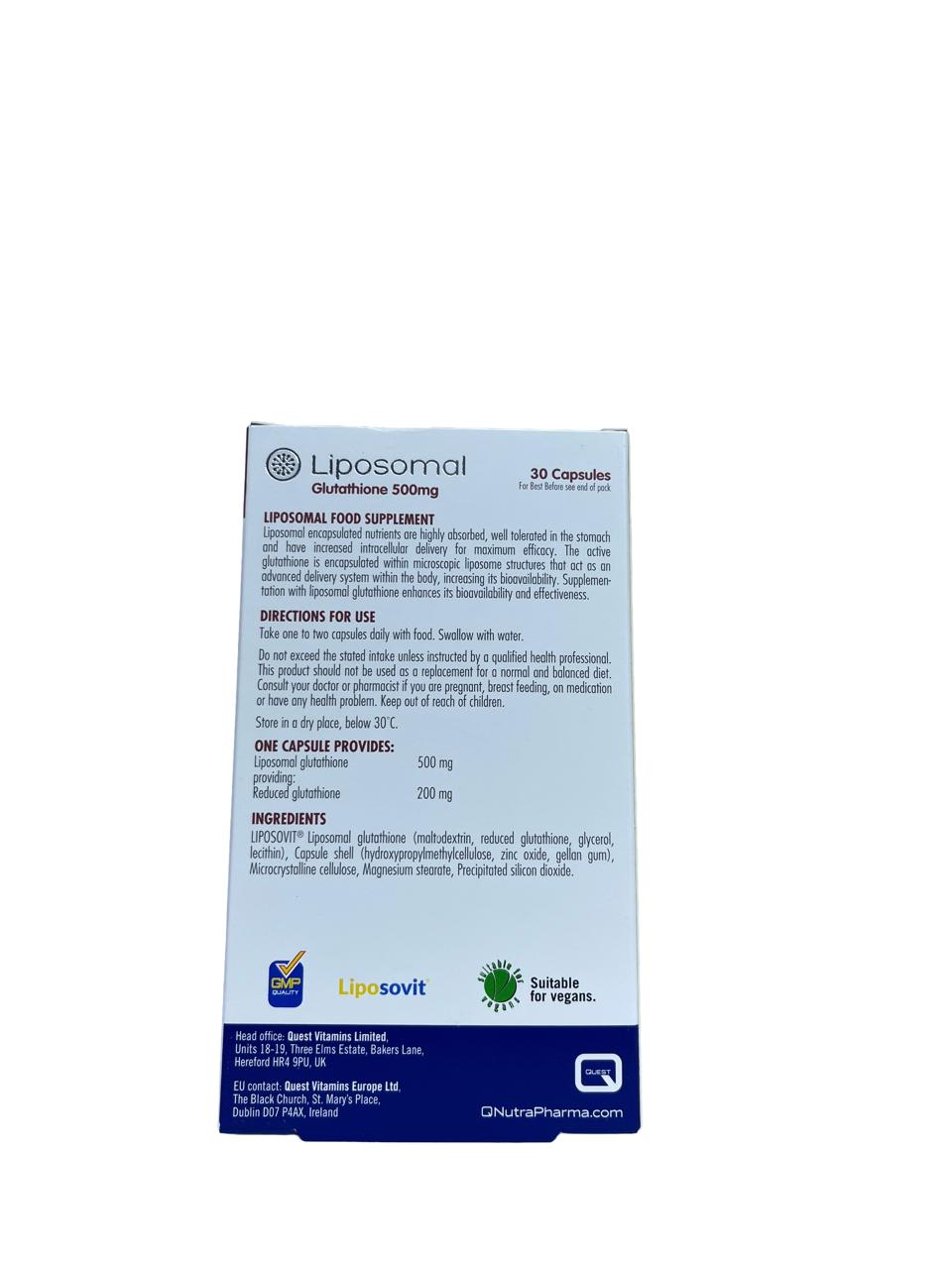 Liposomal Glutathione 30 capsules