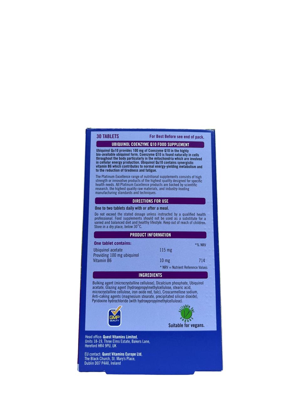Ubiquinol QU10 90 tablets